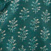Teal Green Fern Printed Short Kurta